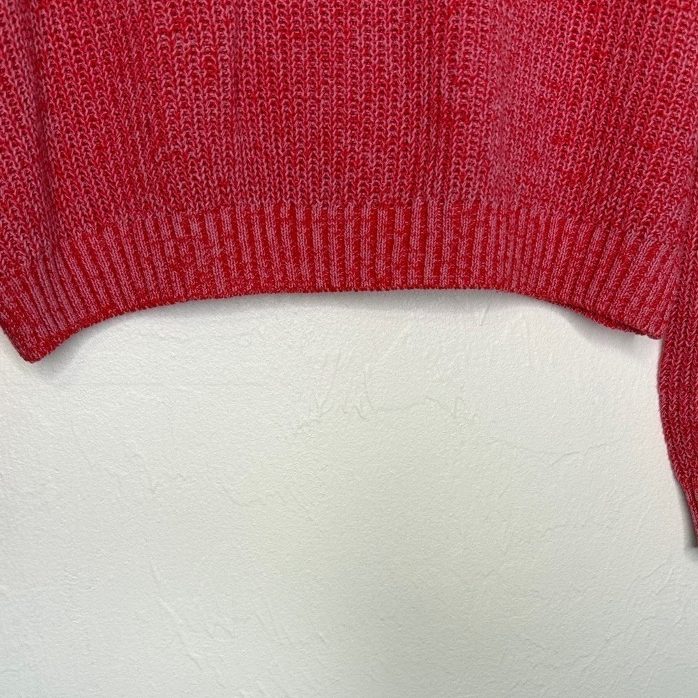 Wild Fable Women Red Marled Knit Crew Neck Long‎ Sleeve Sweater Size M - Picture 5 of 12